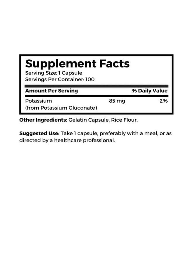 Dr Clark Store Dr. Clark Store Potassium - 85mg, 100 Capsules, Supports Heart Health & Promotes Healthy Kidneys - Image 3
