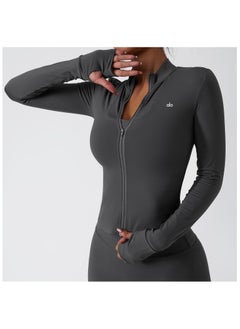 alo ALO Yoga Sport Jacket for Running, Fitness, Training, Long Sleeve, Fast-Drying, Suitable for Autumn/Winter, Tight-Fitting, Workout, Long Sleeve Training Top  - Image 1