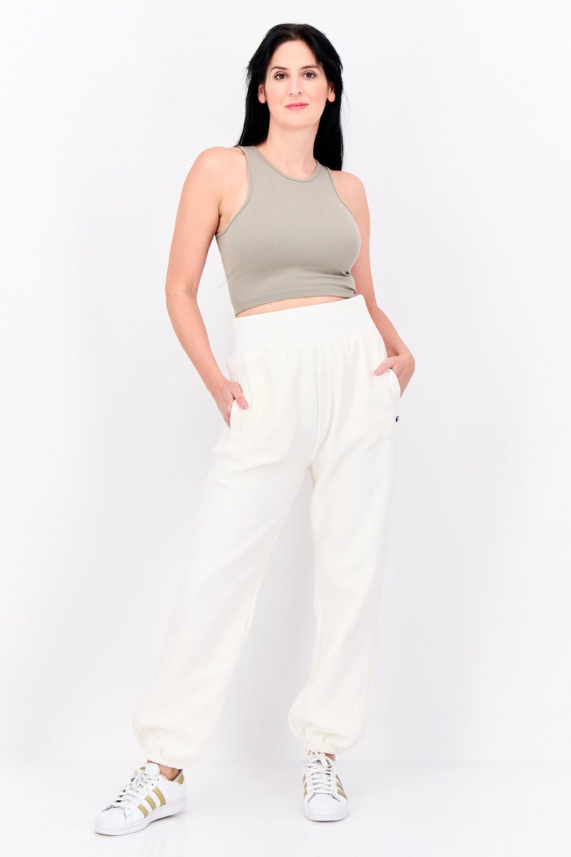 Champion Women Sportswear Fit Training Jogger Pants, White - Image 4