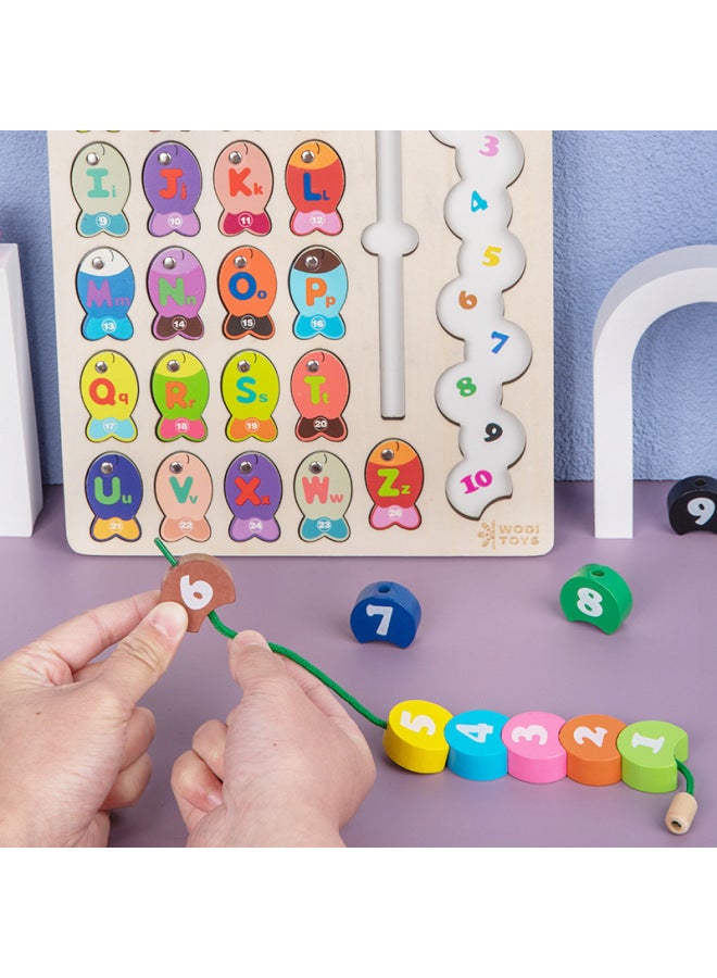 Magnetic Fun Caterpillar Fishing Combination Puzzle Children Parent-child Interactive Game Baby Fishing Toys-Color:Fun Caterpillar Fishing Combination  - Image 4