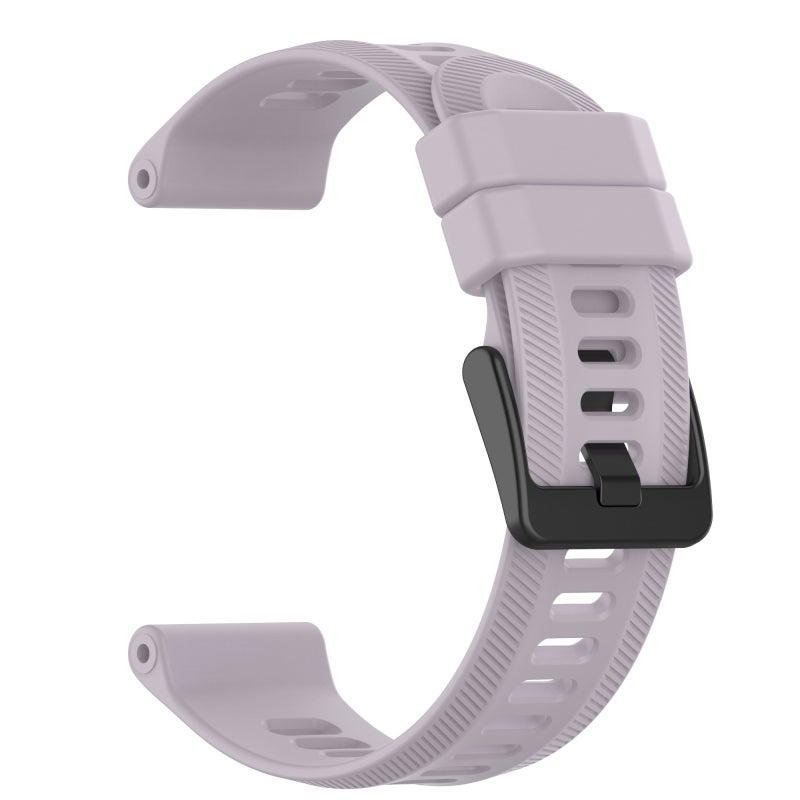 S-TOP For Garmin Approach S62 22mm Solid Color Silicone Watch Band(Lavender Purple) - Image 2