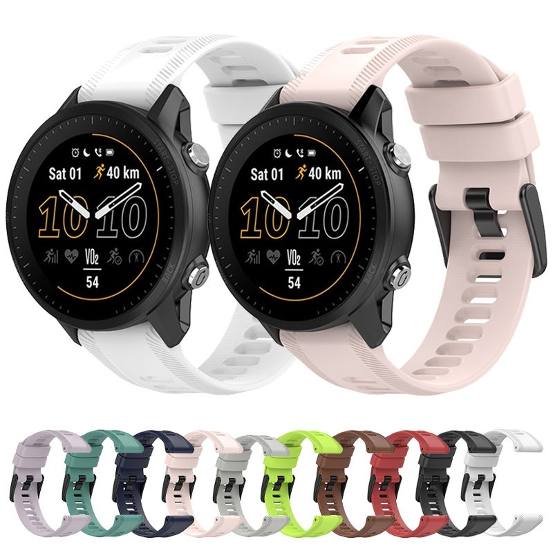 S-TOP For Garmin Approach S62 22mm Solid Color Silicone Watch Band(Lavender Purple) - Image 3