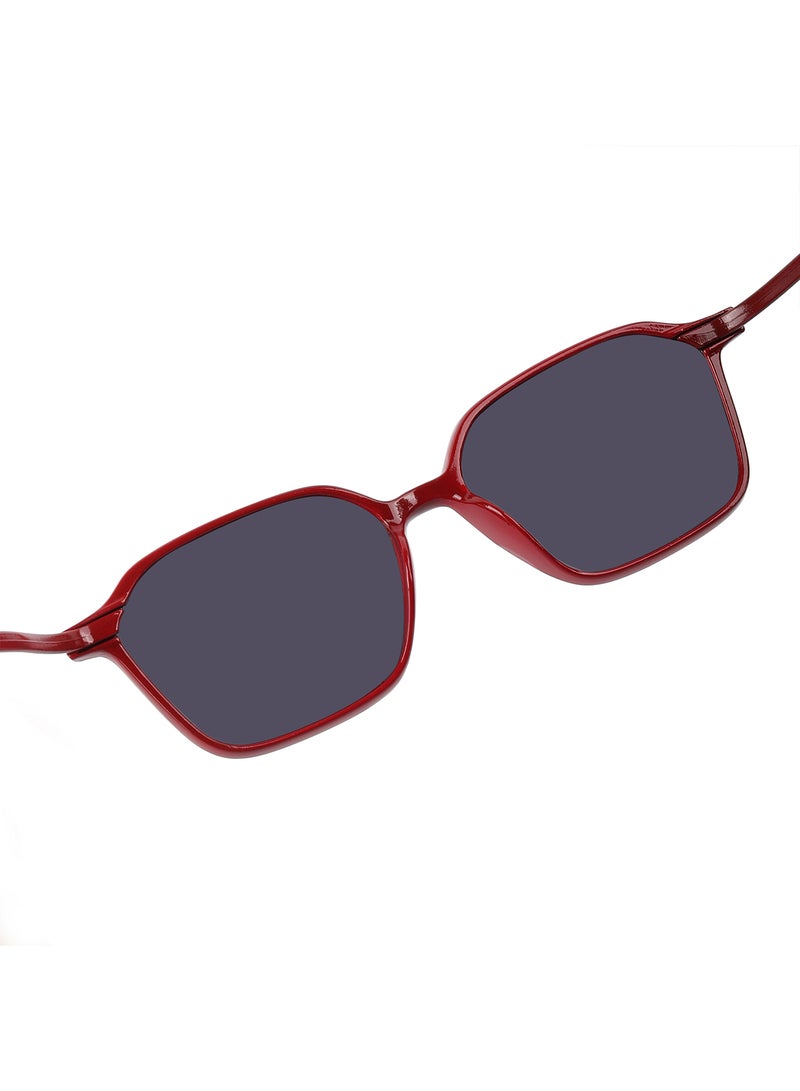Woggles Stylish Red Square Kids Sunglasses - Image 4