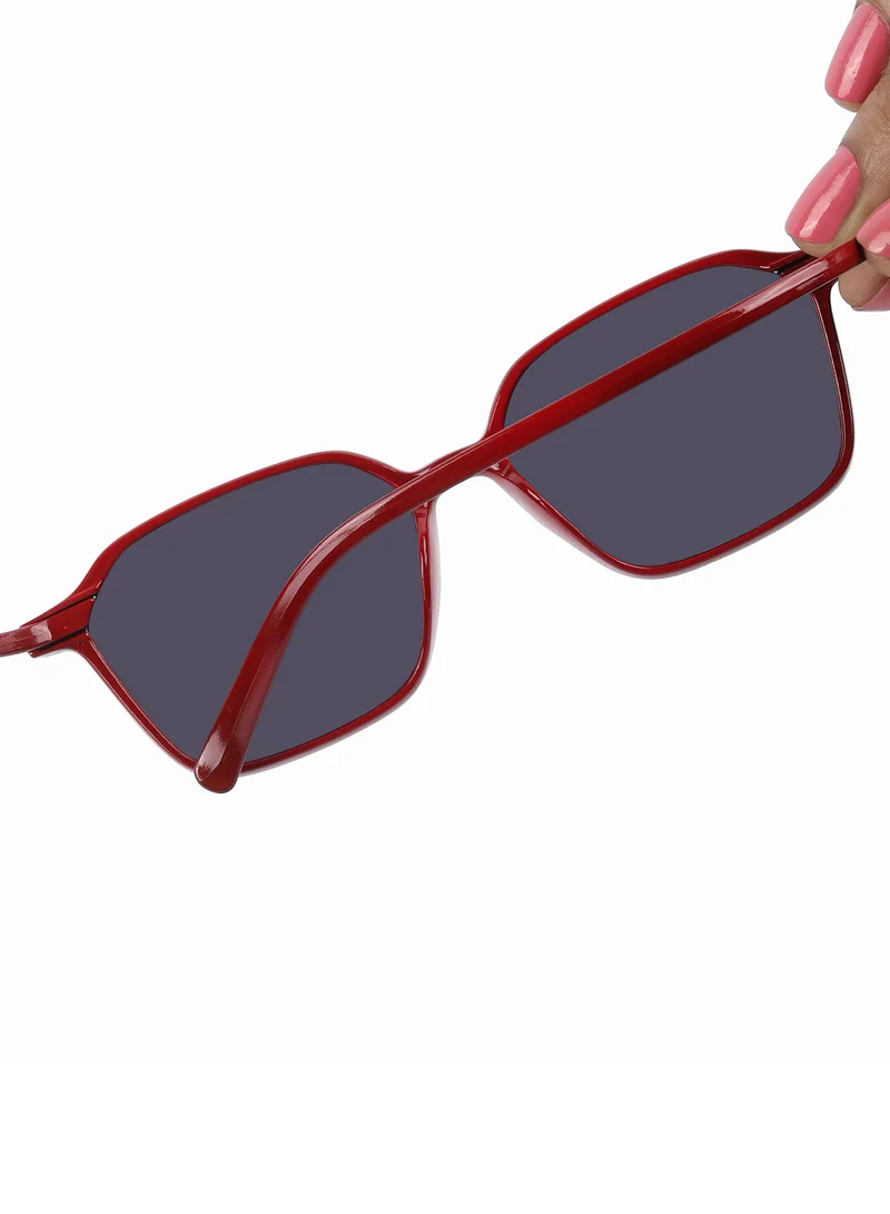Woggles  Stylish Red Square Kids Sunglasses  | Best Price UAE