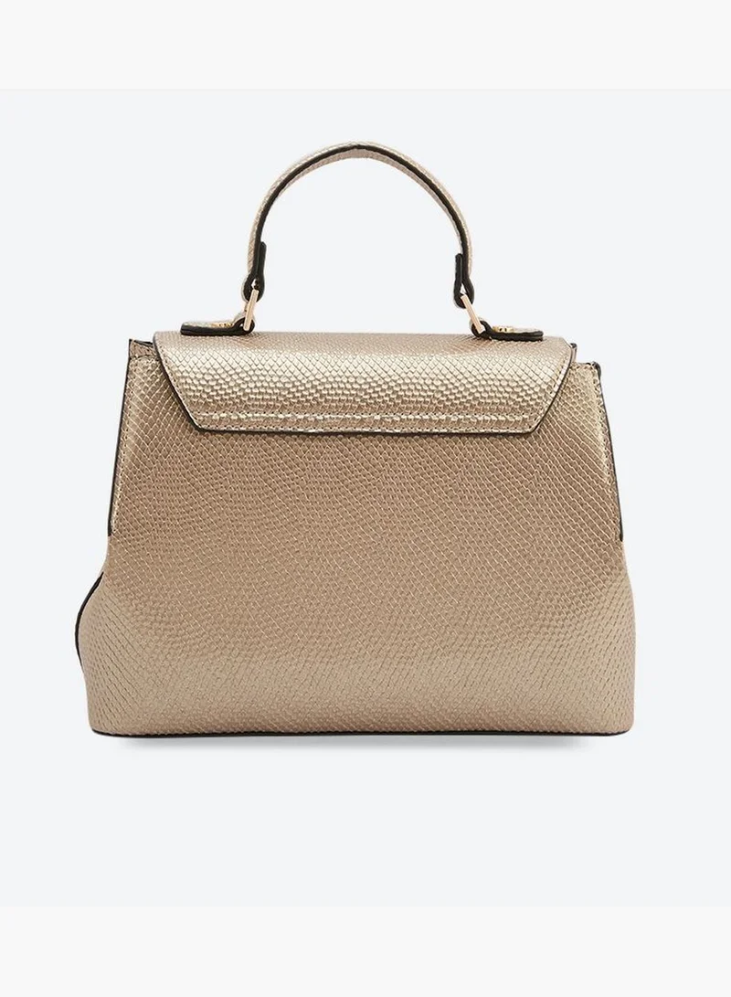 Dune LONDON Dinidoting Twist Lock Closure Cross Body Bag - Gol