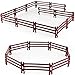 RCOMG 40PCS Plastic Fence Toys Farm Corral Fencing Accessories Playset for Barn Paddock Horse Stable Figures Toys Panel Accessories Gift for Toddlers Kids - Image 2