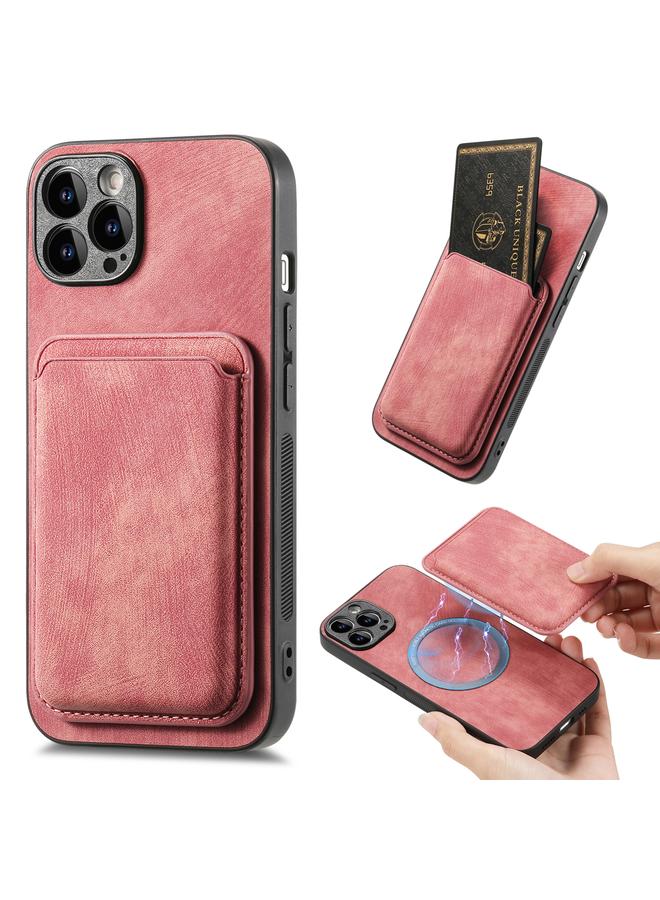 Zaboon Case For iPhone 12 Pro Retro Leather Card Bag Magnetic Phone Case - Image 1