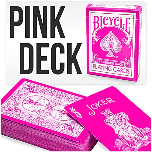 Magic Makers Pink Bicycle Playing Cards Deck - Image 1
