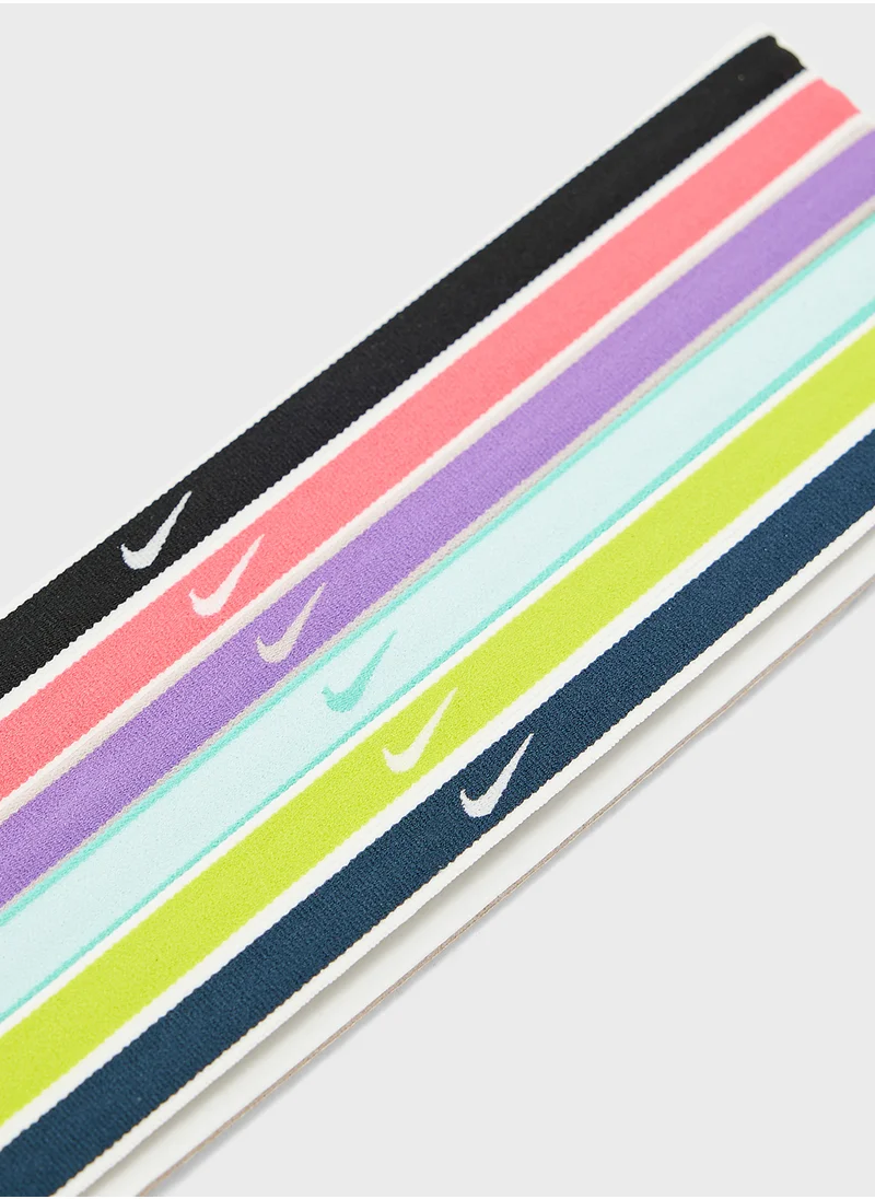 Nike NIKE SWOOSH SPORT HEADBANDS 6 PK TIPPED