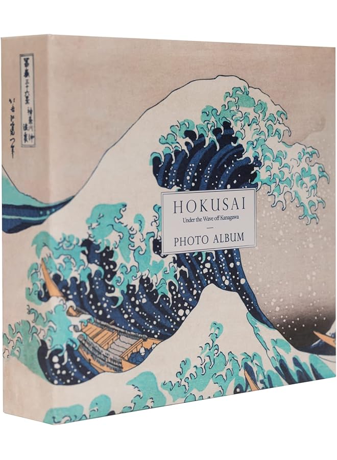 The Bros ألبوم صور | ألبوم صور 6x4 - 10x15 سم | ألبوم صور عائلية 200 جيب | هدايا للأصدقاء | كتب صور للذكريات | ألبوم صور إدخال | الموجة العظيمة قبالة كاناغاوا - Image 1