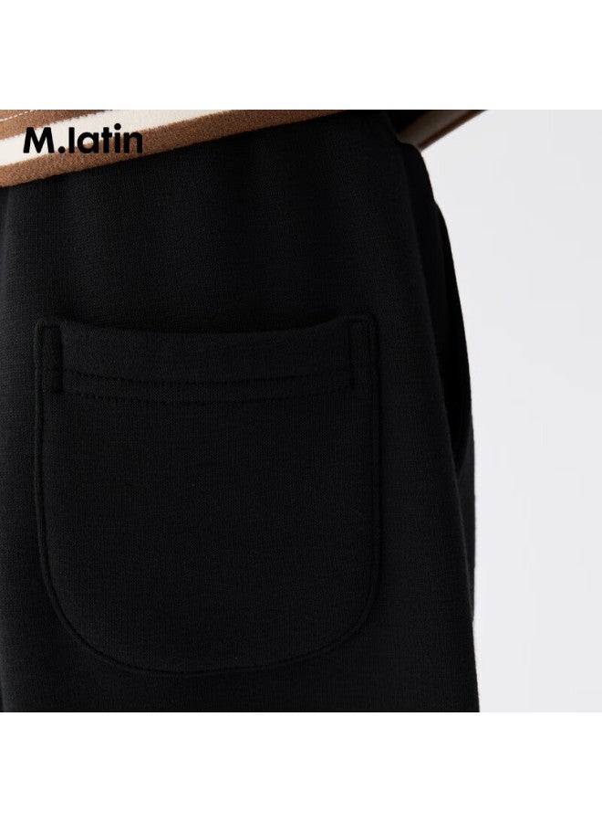 M.latin Kids Pants 25 Winter New Girls Toddler Dense Jacquard Soft Fleece Jogger Sweatpants - Image 3