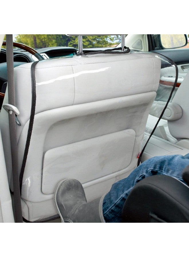 Acouto Acouto Kick mats Back seat Protector, 2Pcs Seat Back Cleaning Cover,Car Truck SUV Thicken Seat Back Protector Transparent Cover Child Baby Kick Mat Clean Keep - Image 4