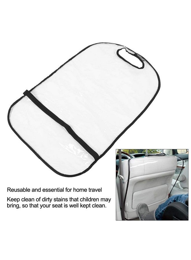 Acouto Acouto Kick mats Back seat Protector, 2Pcs Seat Back Cleaning Cover,Car Truck SUV Thicken Seat Back Protector Transparent Cover Child Baby Kick Mat Clean Keep - Image 2