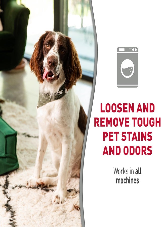 Nature's Miracle علاج بقع وتعزيز غسيل معجزة الطبيعة، 32 أونصة، مزيل بقع ورائحة قبل الغسيل - Image 2