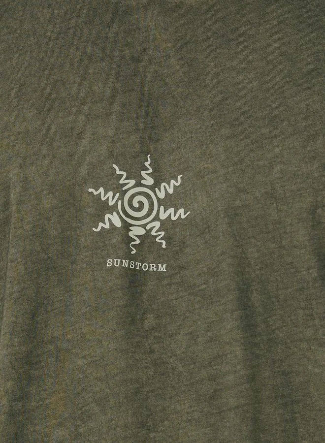 Styli Sun Print Cotton Boxy T Shirt