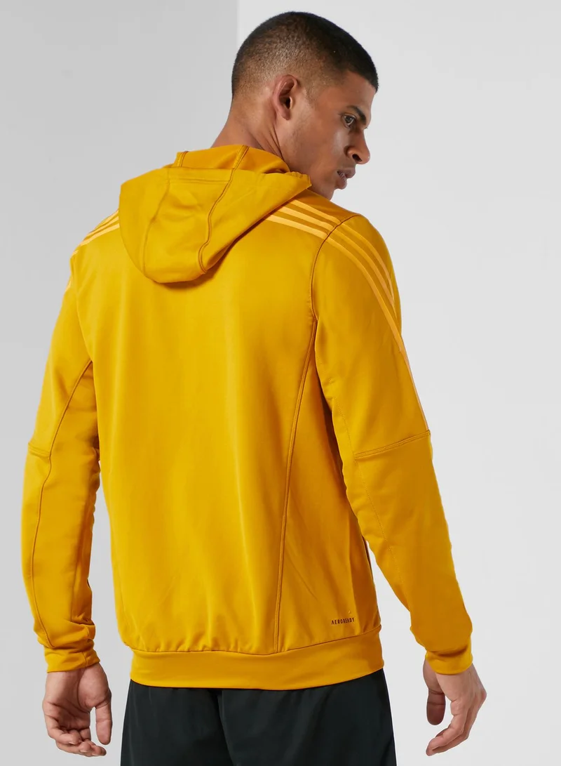 Adidas Aero 3 Stripe Hooded Jacket