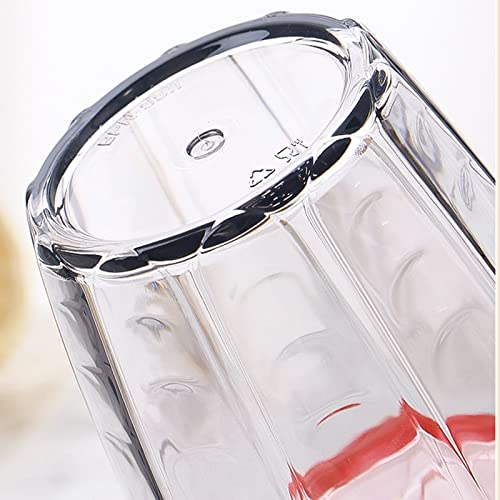 ZEAYEA Set of 6 Acrylic Drinking Cups, 14 oz Unbreakable Water Tumbler, Reusable Plastic Drinking Glasses, Stackable Beverage Tumbler for Juice, Lemonade, Ice Coffee, BPA-free, Dishwasher Safe - Image 5