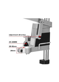 KIIUMI Clamp Base Bench Drill Press Stand Silver/Black 8.7x5.5inch  - Image 4