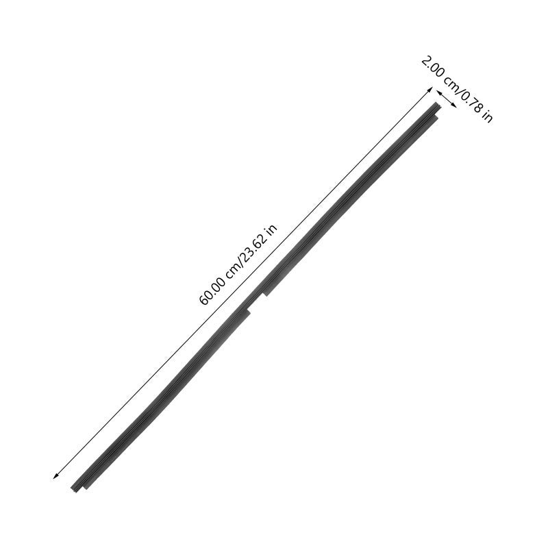 Car Window Wiper, Durable Plastic Blade Inserts for Versatile Vehicle Compatibility - Image 2