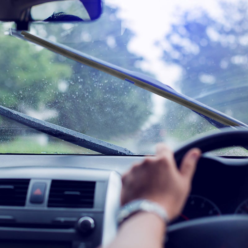 Car Window Wiper, Durable Plastic Blade Inserts for Versatile Vehicle Compatibility - Image 3