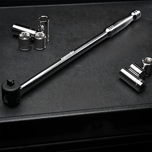EPAuto 3/8 Inch Drive by 17.5" Length Breaker Bar, CR-V Steel - Image 3