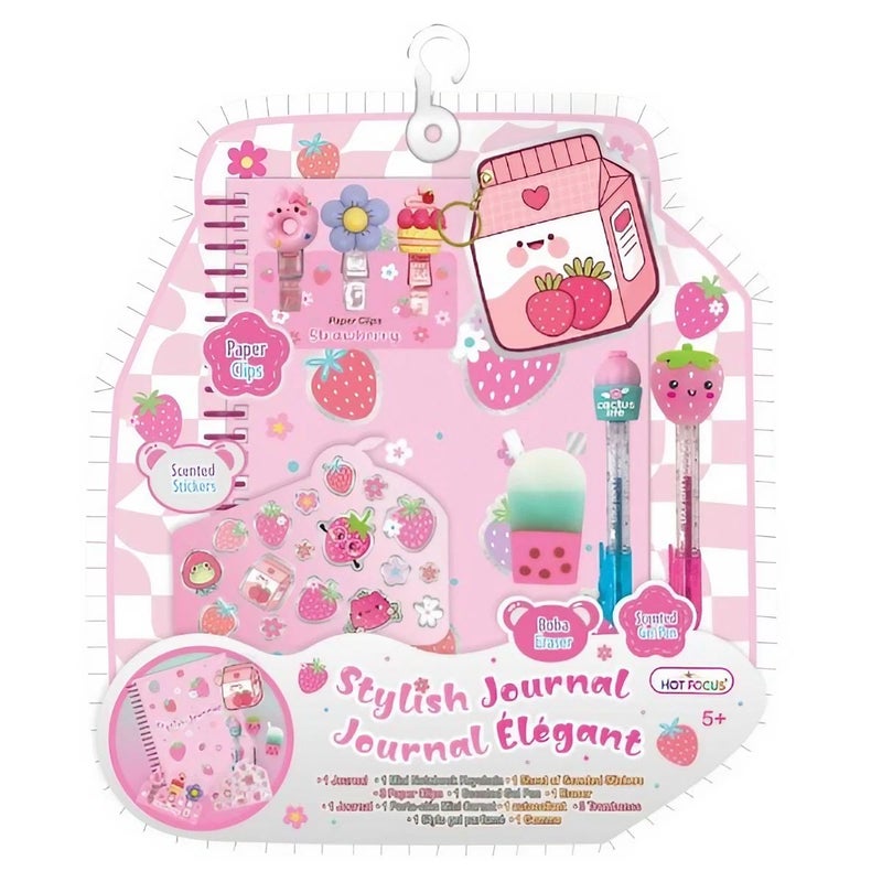 Hot Focus Strawberry Stylish Journal Set (Paperback) - Image 1