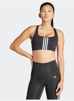 Adidas Powerimpact Training Medium-Support 3-Stripes Bra  - Image 1