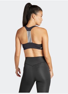 Adidas Powerimpact Training Medium-Support 3-Stripes Bra  - Image 3