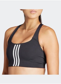 Adidas Powerimpact Training Medium-Support 3-Stripes Bra  - Image 5