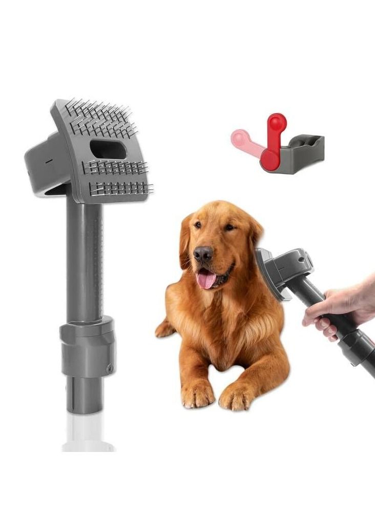 KASTWAVE Pet Dog Grooming Brush for Dyson V11 V10 V8 V7, Groom Tool Attachments with switch lock Compatible Vacuum Cleaners for Dog and Cat  - Image 1