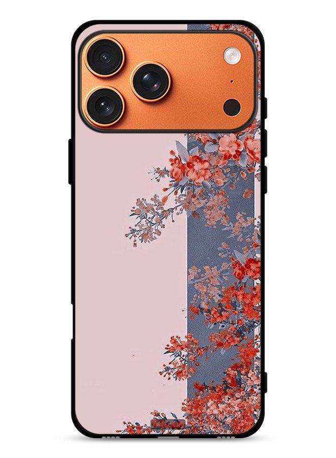 Tolwak Apple iPhone 17 Pro Max Protective Case Cover Tree Leaves And Flowers Art - Image 1