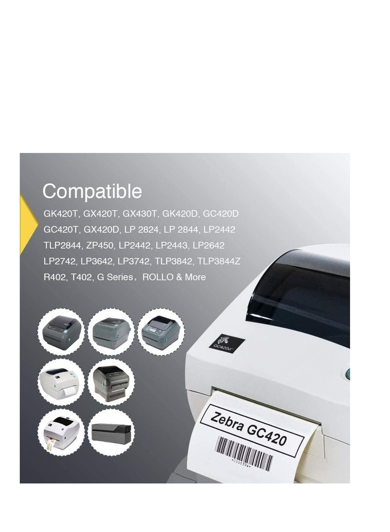 Terabyte White Thermal Labels on a Roll - 75 x 50 mm - ROLL of 1000 - Permanent Adhesive, for Barcode, White Adhesive Labels for Labelling 4 ROLLS PACK - Image 4