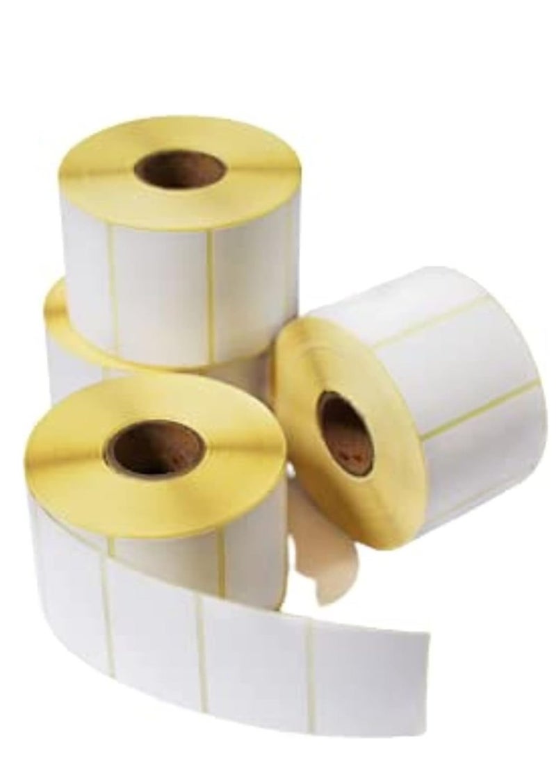 Terabyte White Thermal Labels on a Roll - 75 x 50 mm - ROLL of 1000 - Permanent Adhesive, for Barcode, White Adhesive Labels for Labelling 4 ROLLS PACK - Image 5