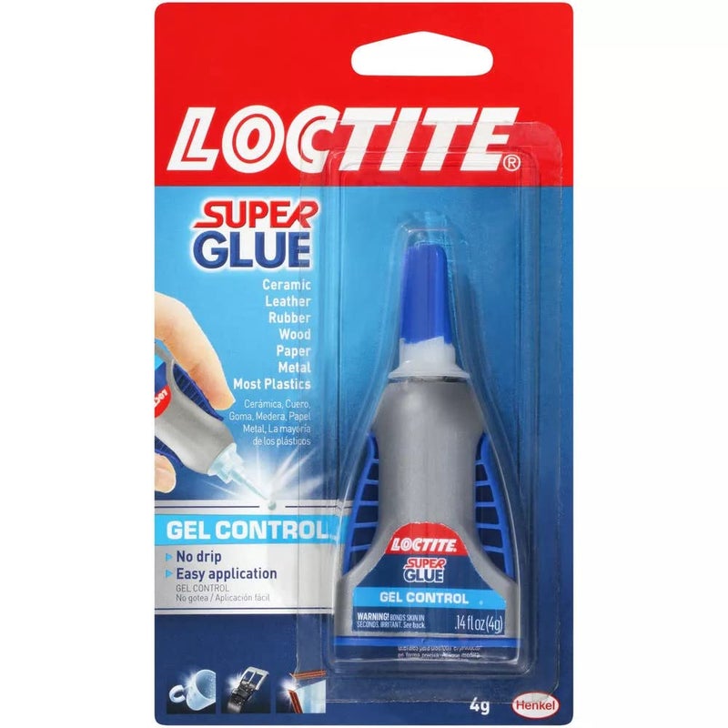 Loctite Super Glue Gel Control, Clear, 0.14 fl oz Bottle, 1 Pack - Superglue for Plastic, Wood, Metal, Crafts & Repair, Cyanoacrylate Adhesive Instant Glue, Quick Dry - Image 1