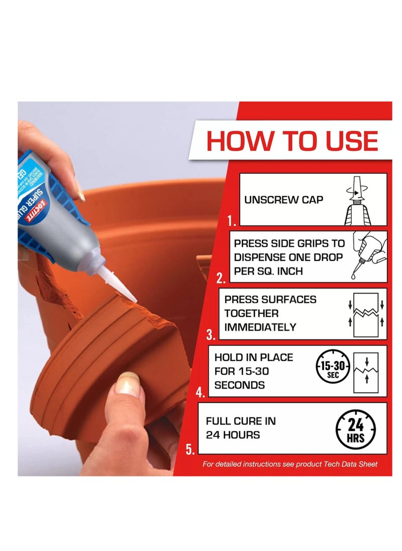 Loctite Loctite 1364076 Super Glue Easy Squeeze Gel, .14 oz, Super Glue Liquid  - Image 4