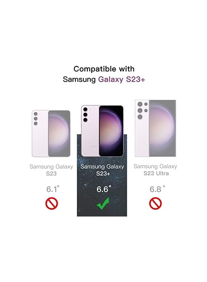 Jetech Privacy Screen Protector for Galaxy S23+ / S23 Plus 5G 6.6-Inch with Camera Lens Protector, Anti-Spy Tempered Glass Film, Fingerprint ID Compatible, 2-Pack Each - Image 2