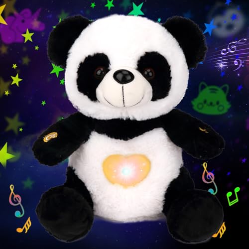 Cuteoy Plush Panda Star Projector Musical Adjustable Singing Night Light Stuffed Animals Glowing Plushies Toy Gifts for Kids Birthday Easter Christmas12 - Image 1