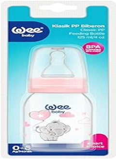 Wee Baby 851 Classic Feeding Bottle with Silicone Teat, 125 ml - Pink - pzsku/ZC1981F8B6ED0A61634FBZ/45/_/1717929065/e507ec3c-9653-4d9b-b140-0faa9da2745c