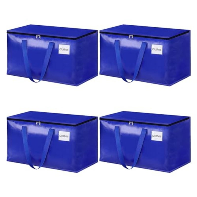 Collapsible Moving Bags - Heavy Duty Extra Large Moving Bags with Zippers and Handles, Space Saving Packing Totes for Moving Supplies Storage, Fold Flat, Alternative to Box and Bin - Image 1