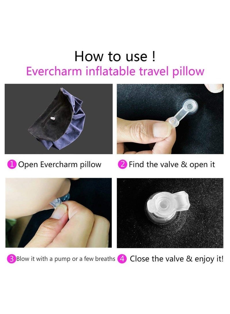 XiuWoo Inflatable Pillows, Inflatable Cushion, Leg Positioner Pillows Suitable for Sleeping Leg Elevation Back and Neck Support, Travel - Image 4