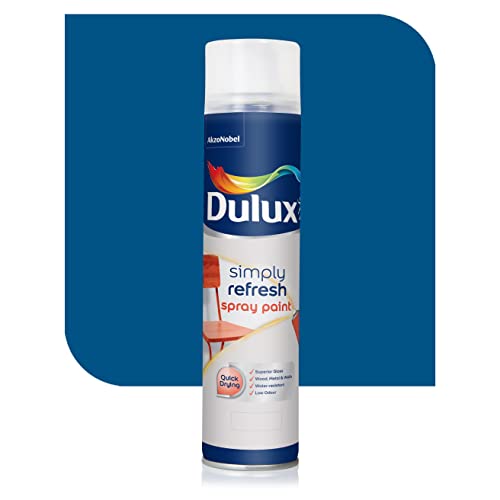 Dulux Simply Refresh Spray Paint | DIY, Quick Drying Gloss Finish for Metal, Wooden Furniture, Plastic, Walls, Cars & Bikes – 400ML (Phiroza) - Image 1