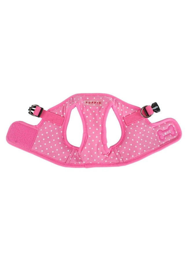 بوبيا سترة Puppia Dotty سهلة الارتداء لحزام الكلاب بدون سحب أو خنق، سهلة الارتداء للتدريب على المشي للكلاب الصغيرة، كبيرة، وردية اللون - Image 2