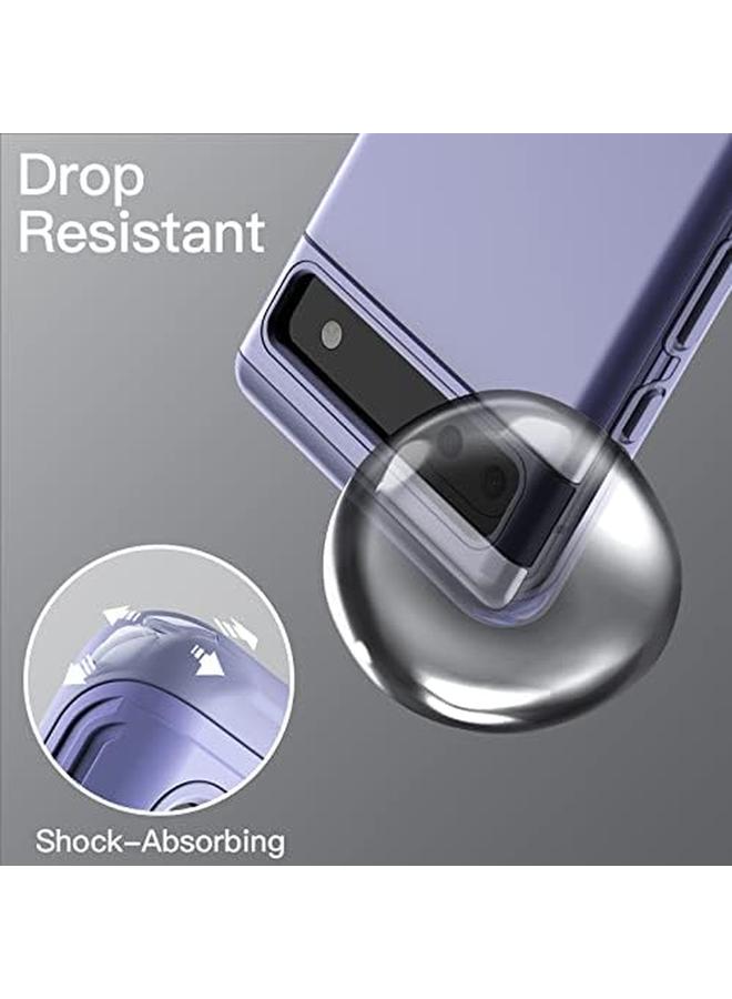 جي تيك جراب لهاتف Google Pixel 6A مقاس 6.1 بوصة 2022، غطاء حماية مزدوج الطبقات مقاوم للصدمات، أرجواني - Image 5