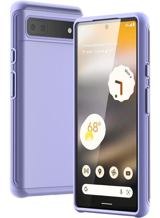 جي تيك جراب لهاتف Google Pixel 6A مقاس 6.1 بوصة 2022، غطاء حماية مزدوج الطبقات مقاوم للصدمات، أرجواني - Image 1