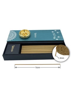 Bakhory Cambodian Oud Incense Sticks, 1.44mm Thick 275 Agarwood Incense Sticks with Elegant Copper Burner, 50 gram  - Image 3