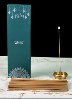 Bakhory Cambodian Oud Incense Sticks, 1.44mm Thick 275 Agarwood Incense Sticks with Elegant Copper Burner, 50 gram  - Image 4