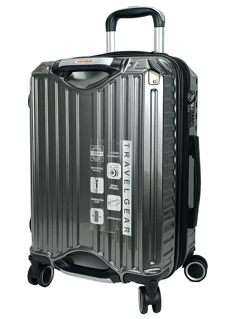 VIPTOUR - Trolley Luggage Set of 3 PCS TPC Hard Side Spinner Wheels with TSA Lock With Cup Holder - Image 1