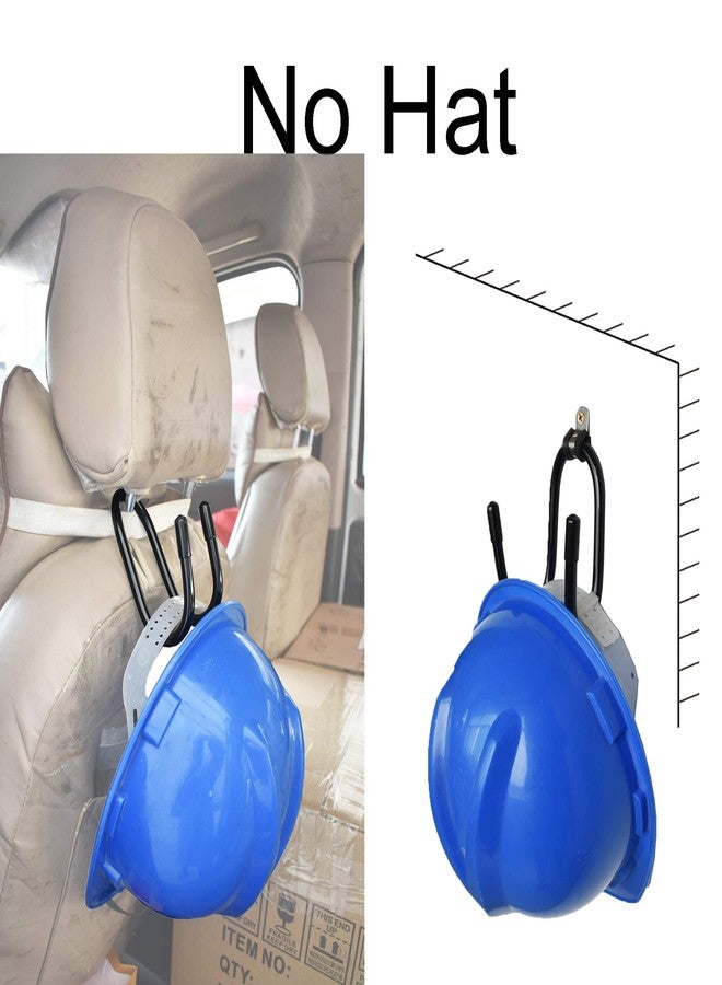YYST Hard Hat Rack Hard Hat Holder Storage Hanger - No Hard Hat -4/PK-Screws Included - Image 4