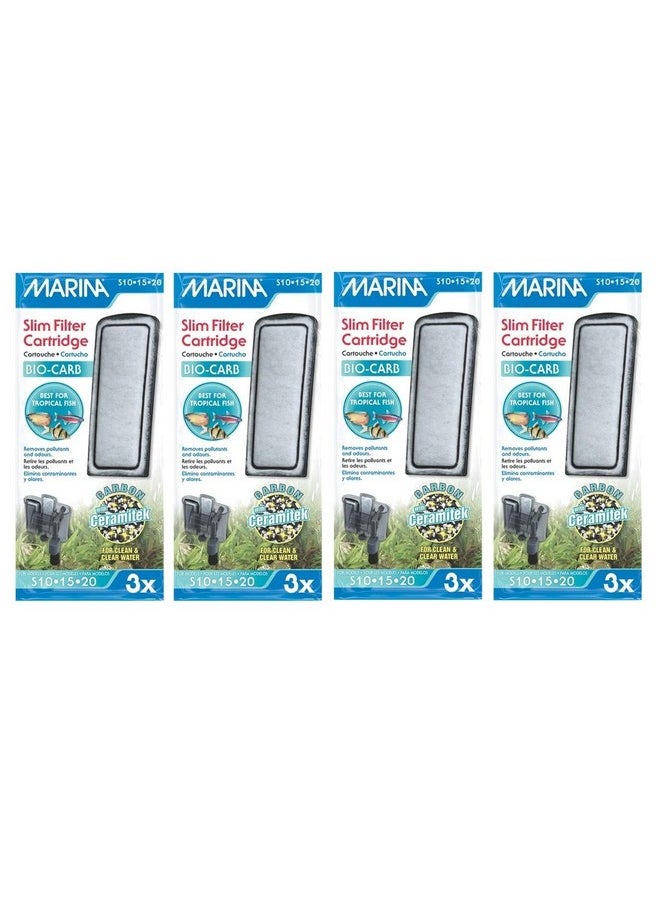 Marina Marina Slim Filter Carbon Plus Ceramic Cartridge (12-Count) 