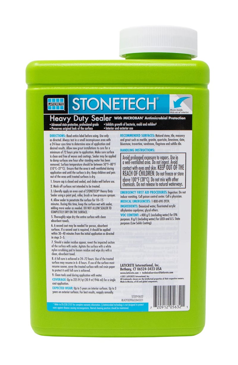 Stonetech Heavy Duty Sealer 1 Quart 32Oz (946Ml) Bottle - Image 2